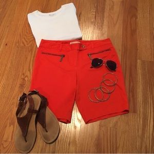 Orange Michael Kors shorts